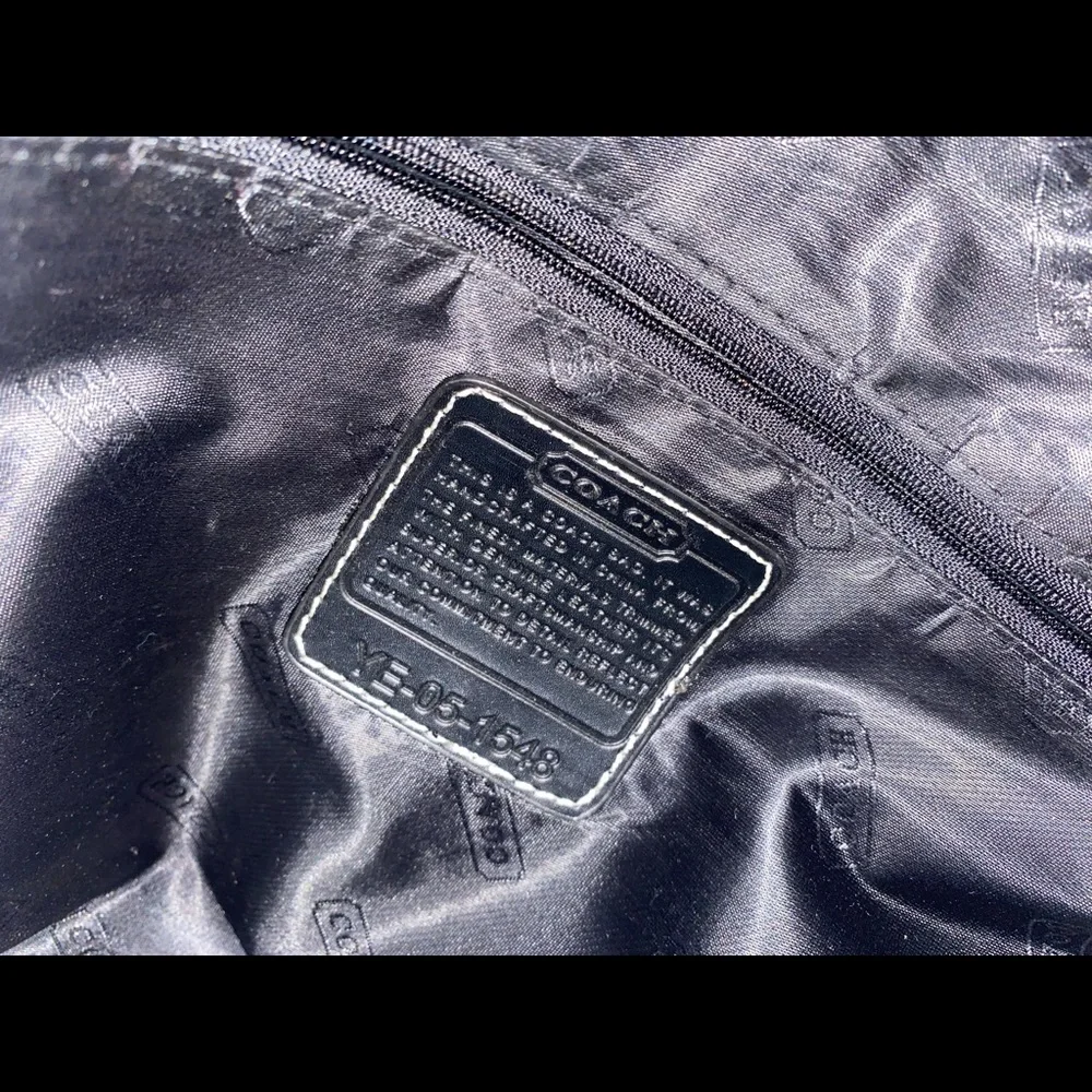 Coach Signature Jacquard Black / Gray Shoulder bag - Picture 10 of 10